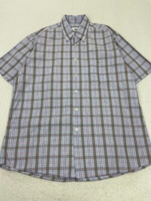 Camisa Lacoste Orange & Purple Squares L