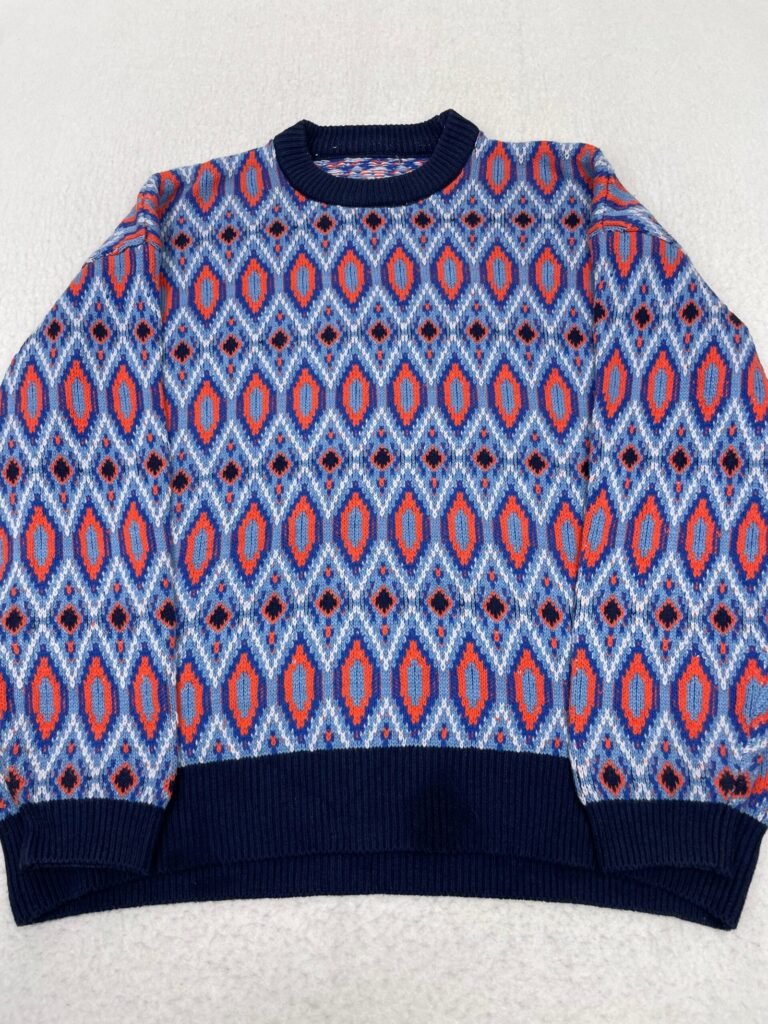 Jersey Orange & Blue Diamonds L