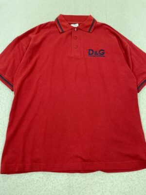 Polo D&g Red & Navy Lines XL