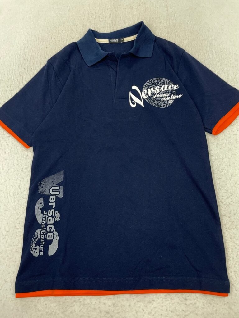 Polo Versace Navy & Orange S