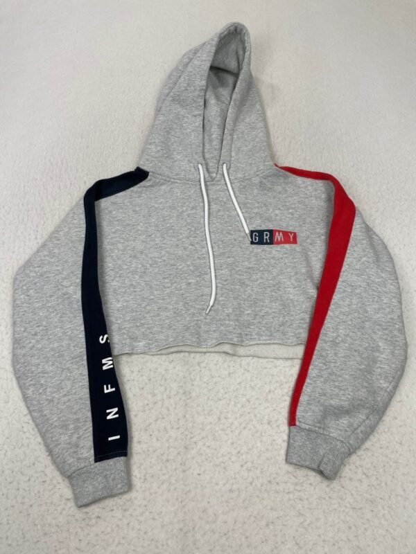 Sudadera Crop Grmy Red & Navy Sides S