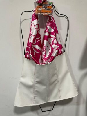 Corsé Blanco y Rosa Mosca