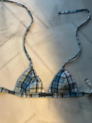 Top Yaiza Tommy Cuadros Azul